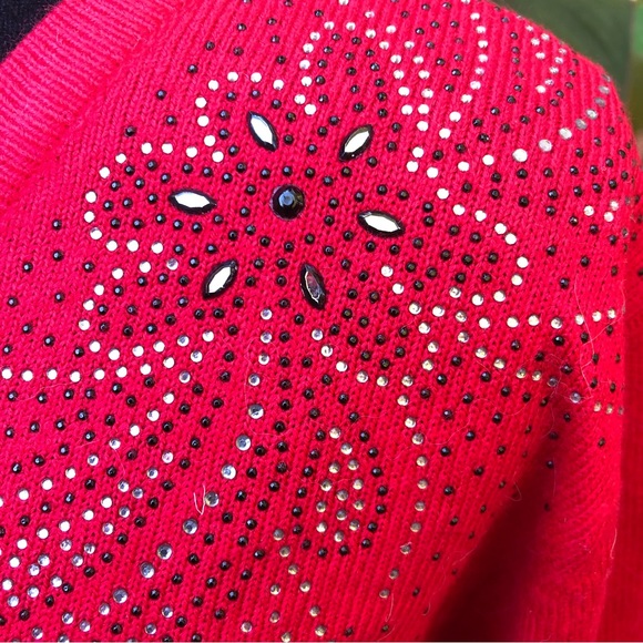 ♥️ Cathy Daniel’s Paisley Studded Sweater ♥️ - Picture 4 of 13